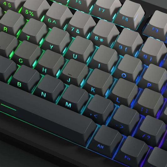 XVX Violet Shade Gradient Keycaps OEM Side Profile Double Shot Shine Through PBT Keycap 136-Keys