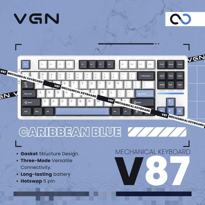 VGN V87 / V-87 Hotswap Gasket Wireless TKL Mechanical Keyboard