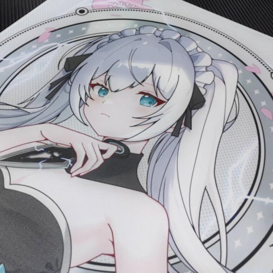 D-Glow YING Silicone Base Glass Gaming Mousepad Kaca (Speed-Control)