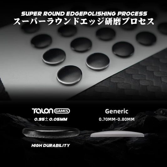 Talongames Sumi Dots Universal Silent Mouse Feet / Mouse Skate Mixed PTFE (Control)