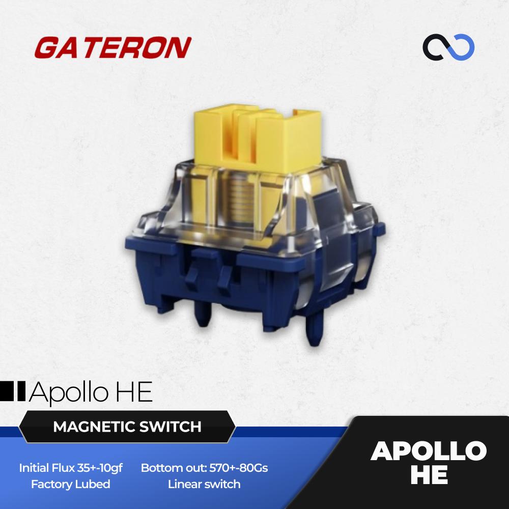 Gateron Apollo Gaming Magnetic Hall Effect Keyboard switch (Linear)