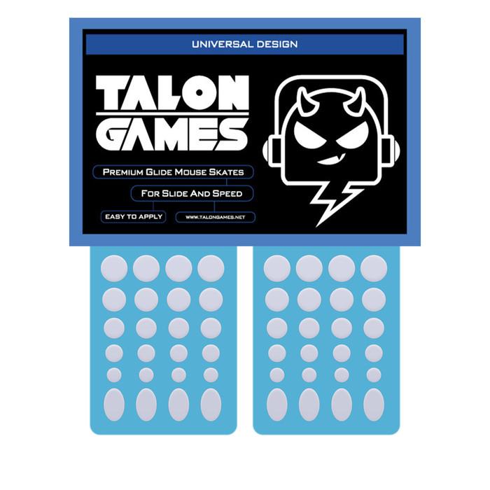 TALONGAMES White Universal Mouse Feet / Mouse Skate PTFE for Cloth Mouse pad (Hybrid)