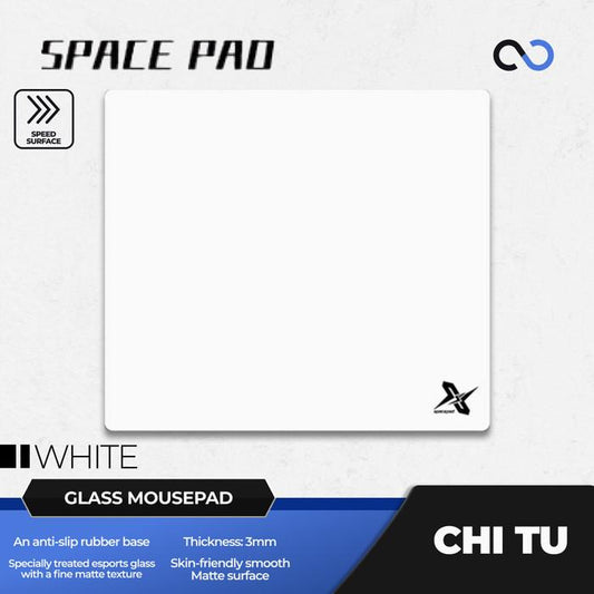 Spacepad Chi Tu V2 Poron Base COATED Tempered Glass Gaming Mousepad Kaca (Speed)