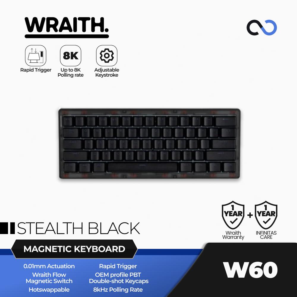 Wraith W60 HE 8K Hall Effect 65% Gaming Keyboard Rapid Trigger DKS SOCD Wooting