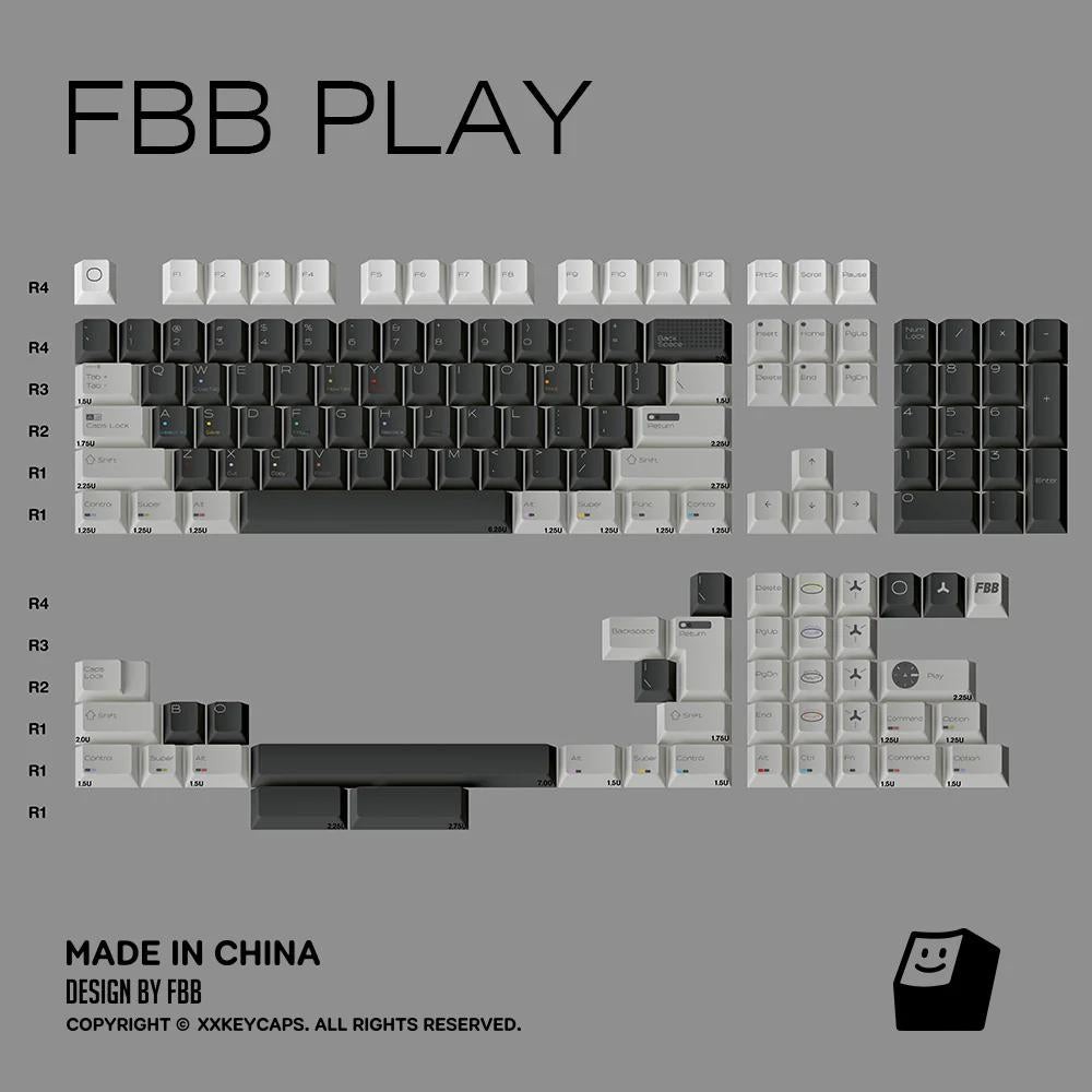 FBB Play Keycaps Cherry Profile Dye sub PBT Keycap 174-Keys