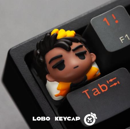 Lobo Phoenix Valorant Agent Theme Artisan Keycaps Resin Keycap
