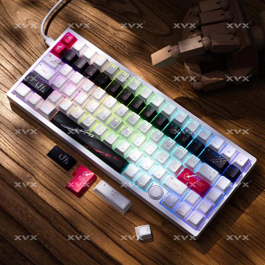 XVX Prism Yuki Aim Keycaps Cherry Profile Double Shot Shine Through PBT Keycap 142-Keys