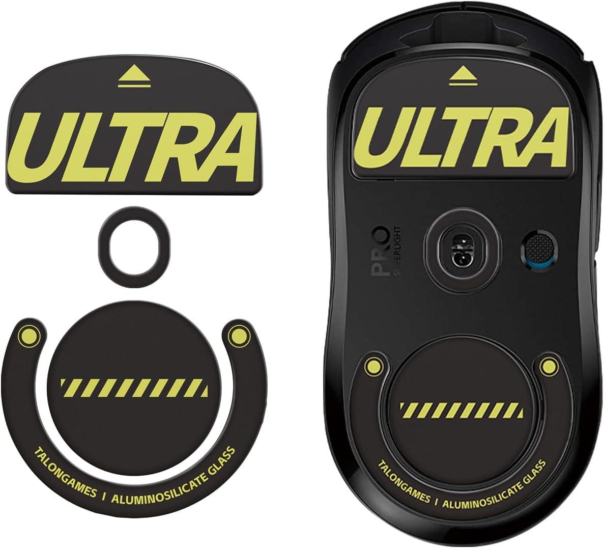 TALONGAMES Glass ULTRA G Pro X Superlight / GPX Glass Mouse Feet / Glass Skate for Cloth Mouse pad (Speed-Control)