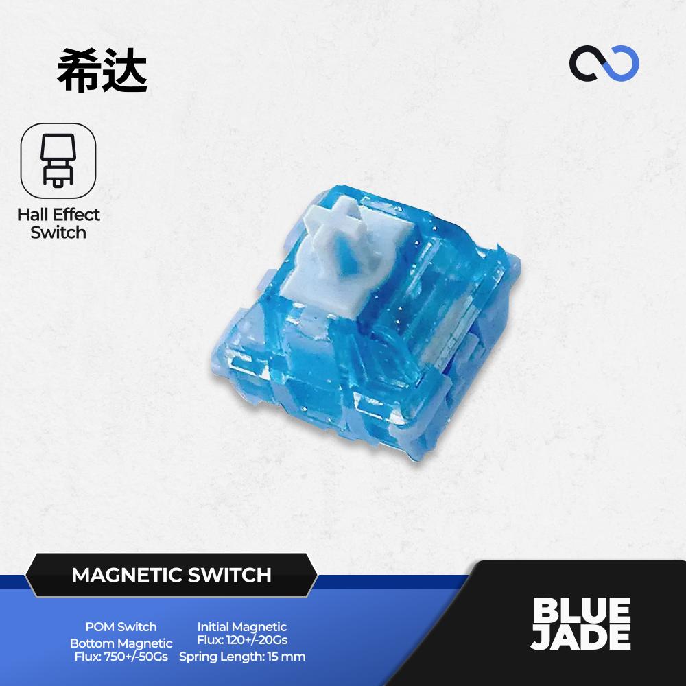 Hida Blue Jade Hall Effect Keyboard Magnetic Switch (Linear)