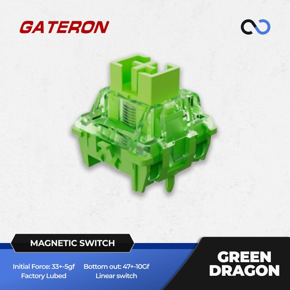 Gateron Green Dragon Gaming Magnetic Hall Effect Keyboard switch (Linear)