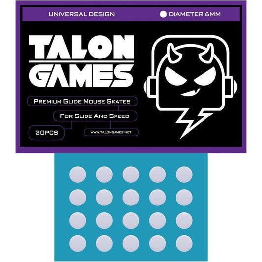 TALONGAMES Grey Dots Universal Mouse Feet / Mouse Skate PTFE for Cloth Mouse pad (Speed)