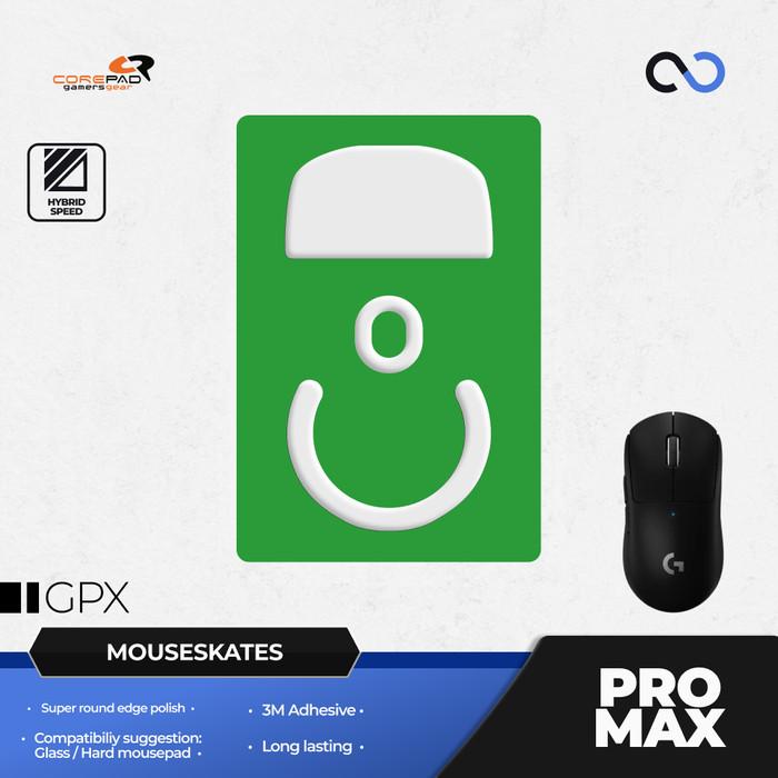 Corepad PRO MAX G PRO X SUPERLIGHT CNC milled PTFE Gaming Mouse Feet / Mouse Skate (Speed-Hybrid)