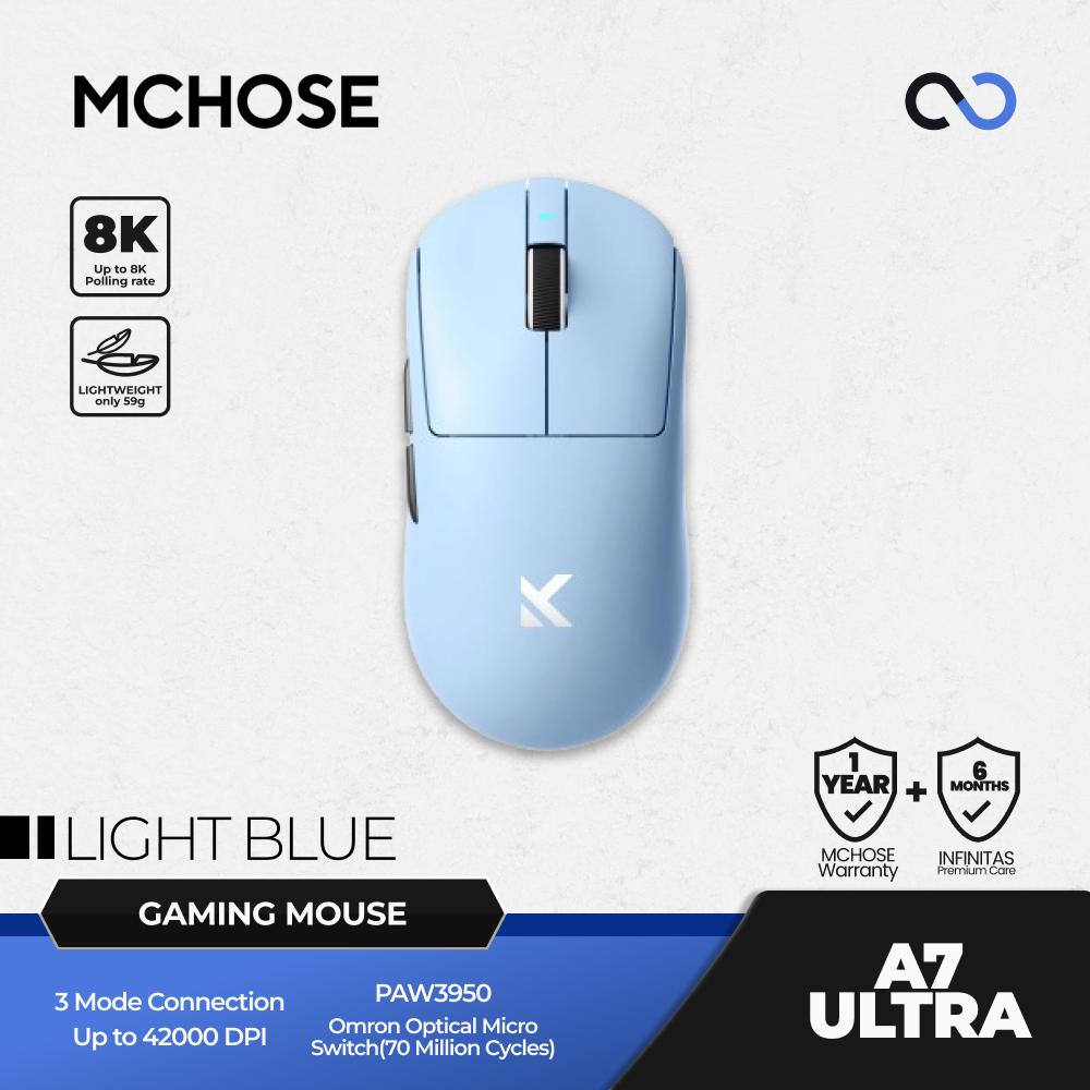 MCHOSE A7 Ultra 8K Wireless Ultra Light Weight Gaming Mouse GPX Shape