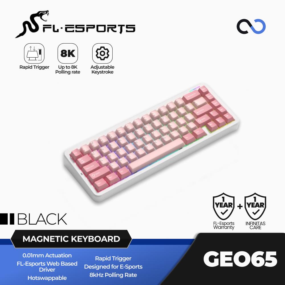 FL-Esports GEO65HE 8K Hall Effect Aluminum 65% Gaming Keyboard Rapid Trigger DKS SOCD Wooting