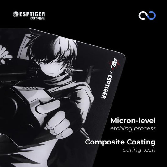ESPTiger Lotus Poron Base Glass Gaming Mousepad Kaca (Speed)