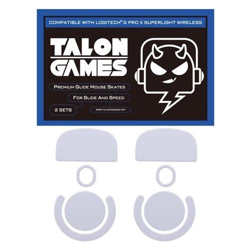 TALONGAMES Black G Pro X Superlight / GPX Mouse Feet / Mouse Skate PTFE for Cloth Mouse pad (Control)