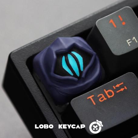 Lobo Omen Valorant Agent Theme Artisan Keycaps Resin Keycap