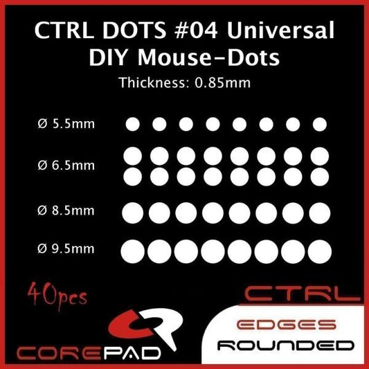 Corepad CTRL DOTS Universal PTFE Gaming Mouse Feet / Mouse Skate (Control)