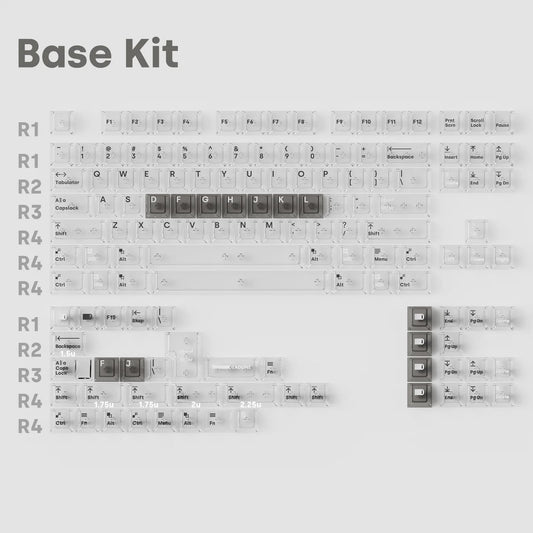 Deadline AIr RAWS Keycaps Cherry Profile UV Print PC Keycap 156-Keys