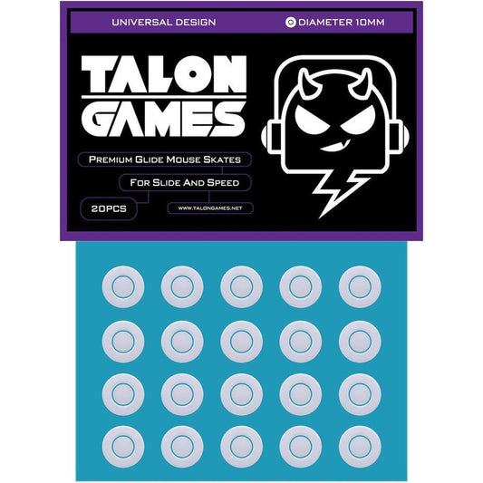 TALONGAMES Grey Donuts Universal Mouse Feet / Mouse Skate PTFE for Cloth Mouse pad (Speed)