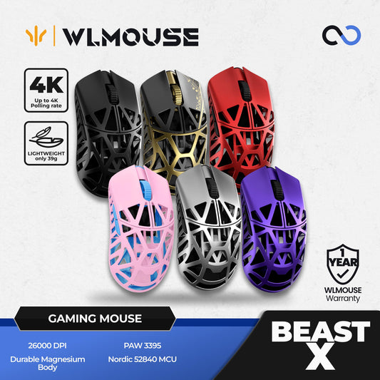 WLMouse Beast X / BeastX Super Light Magnesium Wireless Gaming Mouse