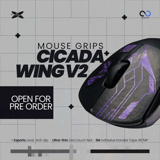 XRaypad Cicada Wings V2 Logitech G Pro X Superlight / GPX / GPX 2 grip tape
