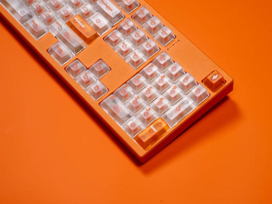 LeleLab X Sensy Juicy Transparent Keycaps Cherry Profile UV Printed ABS Keycap 159-Keys
