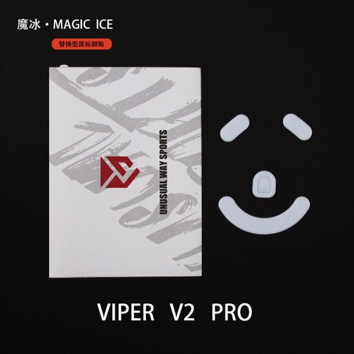 Unusual Way Sports Magic ICE Razer Viper V2 Pro Mouse Feet / Mouse Skate PTFE (Speed)
