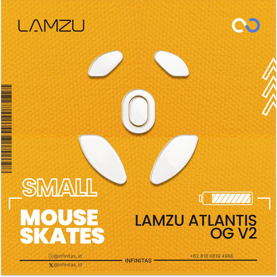 Lamzu Atlantis OG V2 Small PTFE Mouse Feet / Mouse Skate (Hybrid-Control)