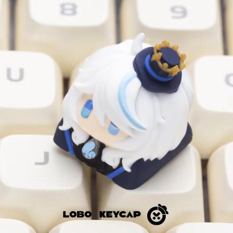 Lobo Furina Honkai Star Rail Theme Artisan Keycaps Resin Keycap