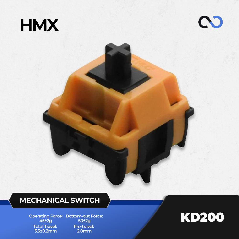 HMX KD200 Mechanical Keyboard PCB Mount Switch (Linear) by 80sRetro