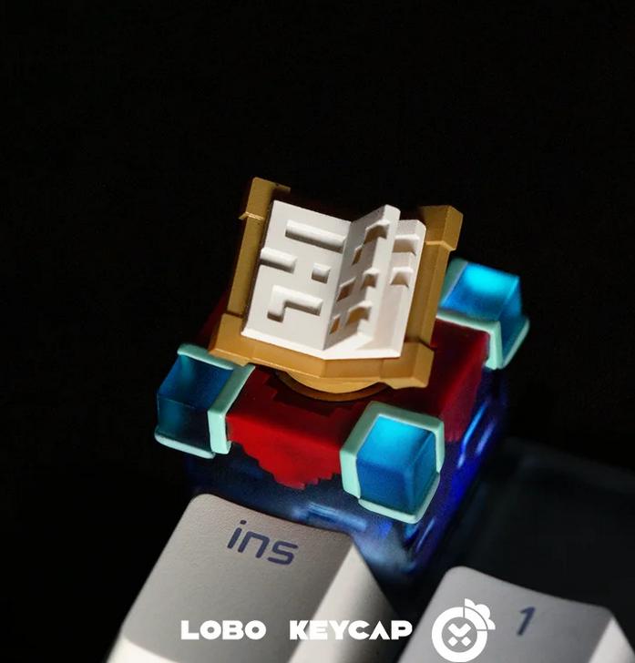 Lobo Enchanting Table Minecraft Game Artisan Keycaps Resin Keycap
