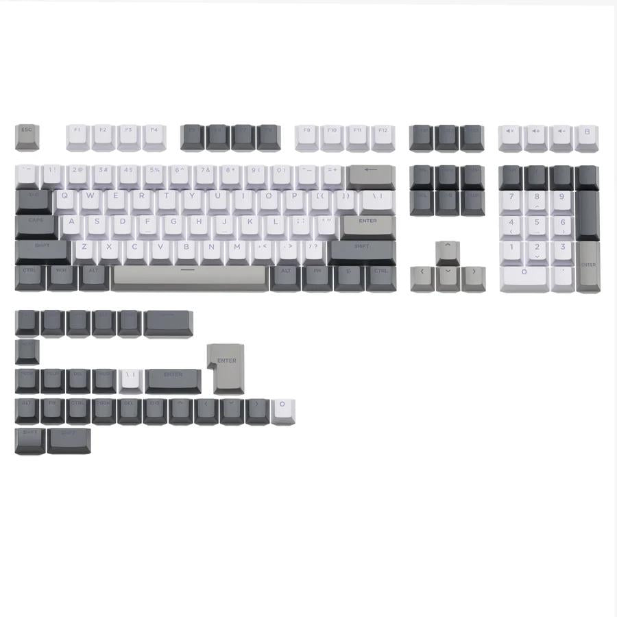 XVX Winter Fog Keycaps OEM Profile Double Shot Shine Through PBT Keycap 133-Keys