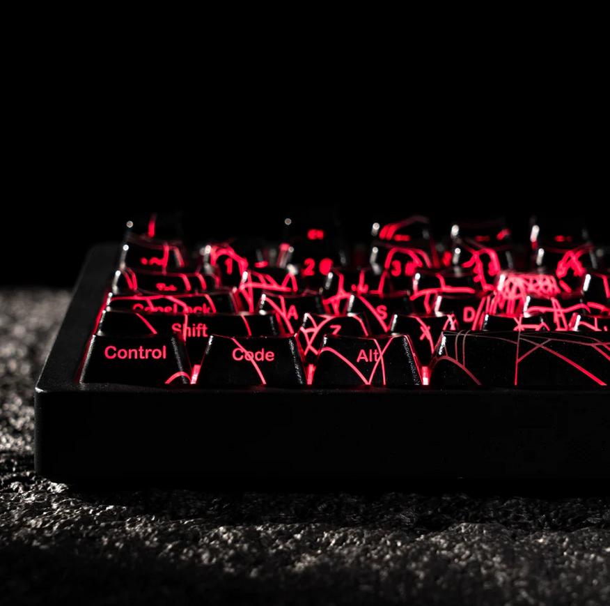 XVX Spider web Keycaps OEM Side Profile IMD-tech PBT 118-Keys