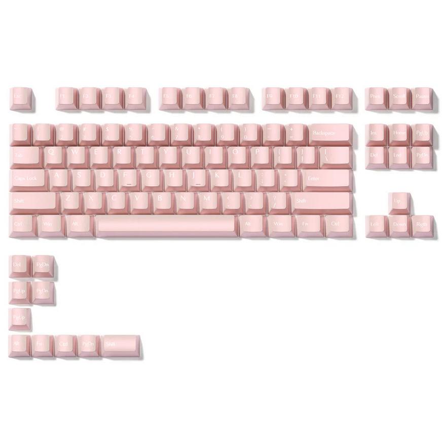 XVX Pearlescent Pink Keycaps Cherry Profile Dye sub PBT Keycap 97-Keys