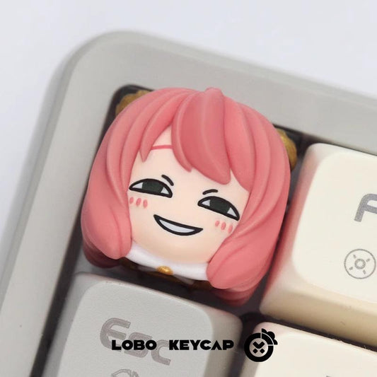 Lobo Anya Forger Spy x Family Anime Theme Artisan Keycaps Resin Keycap