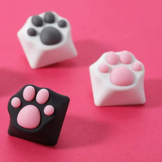 ZOMO Cat Paw Multi Color ABS+Silicone Keycap (White Cat) Original