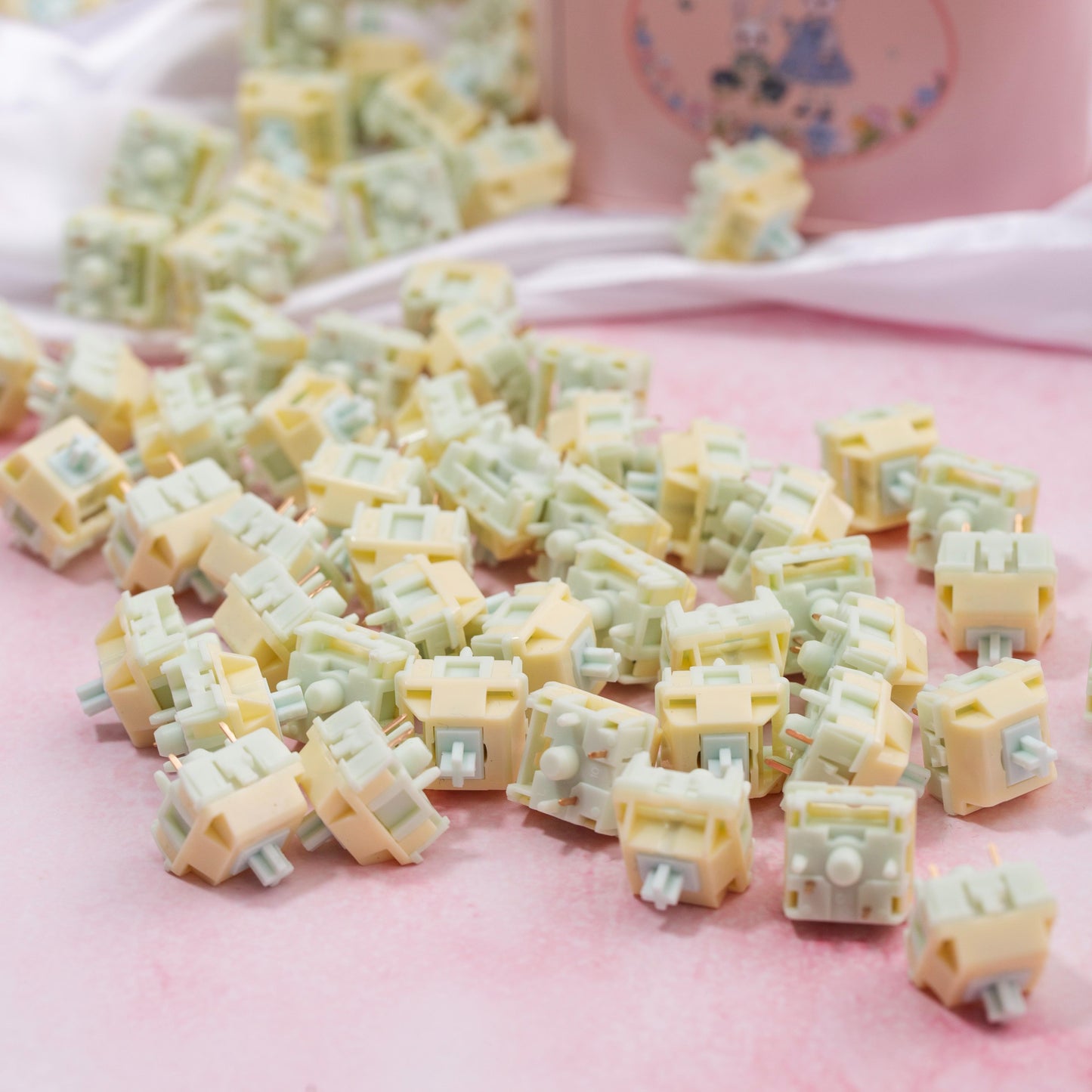 HMX Grass Cake Mechanical Keyboard PCB Mount Switch (Linear) by Jia Ge Yang Douyin