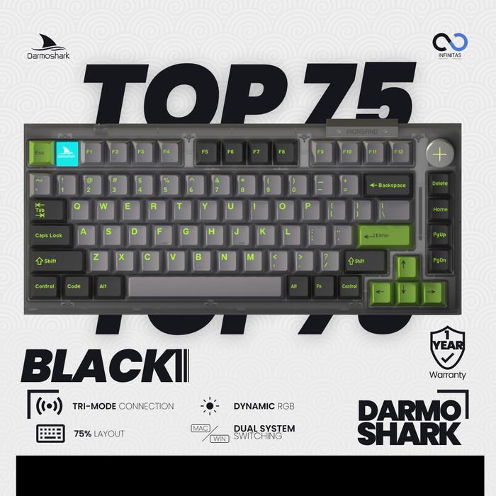 Darmoshark TOP-75 / TOP75 3 Mode Top Mount 75% Mechanical Keyboard