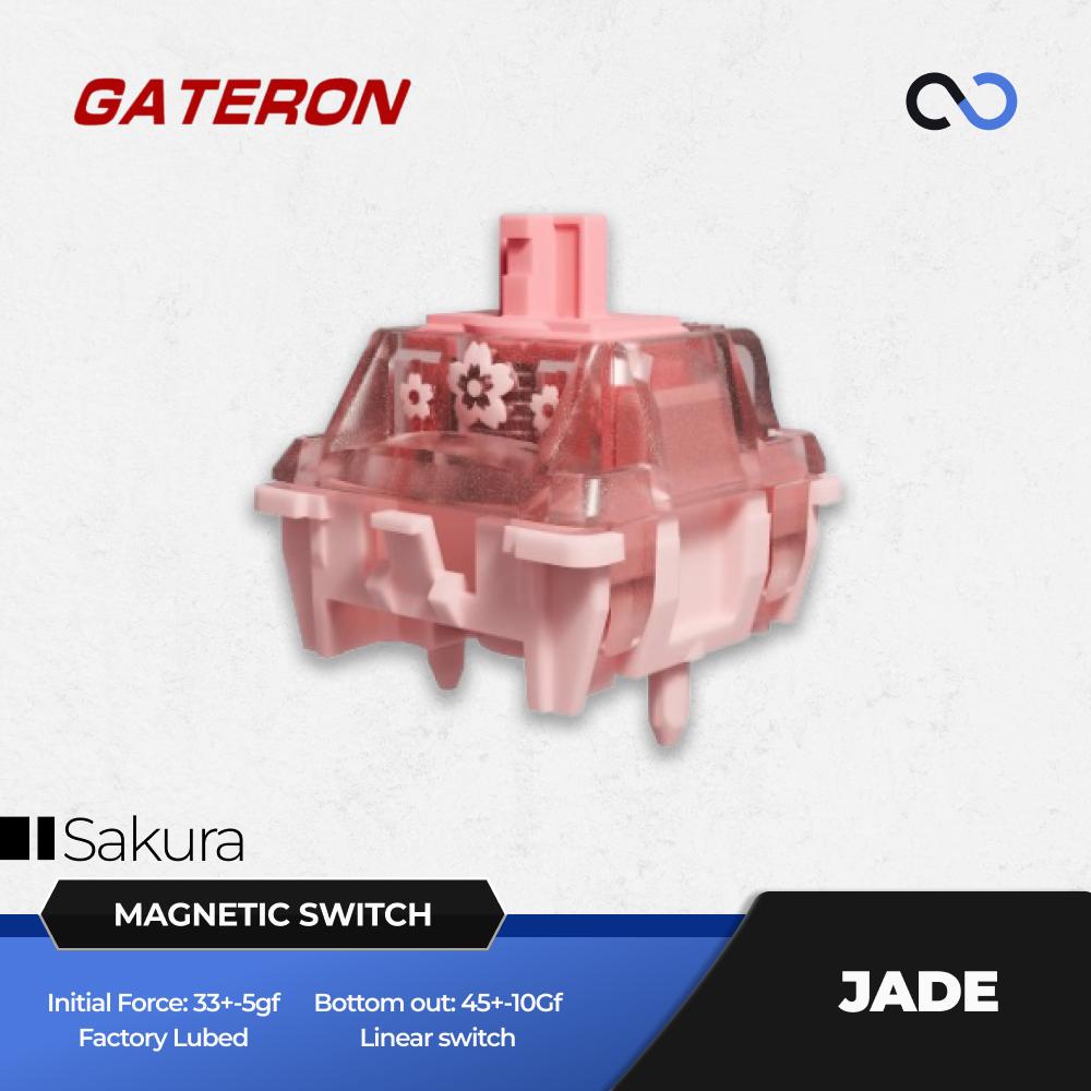 Gateron Jade Sakura Gaming Magnetic Hall Effect Keyboard switch (Linear)