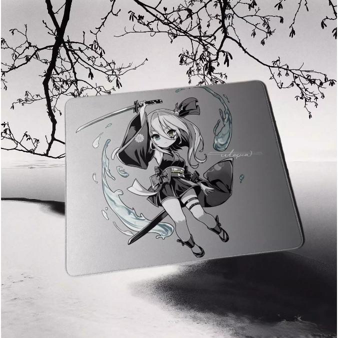 Utopia Gaming Black Blade Q Rubber Base Gaming Mousepad Anime (Control) Type-99 Surface