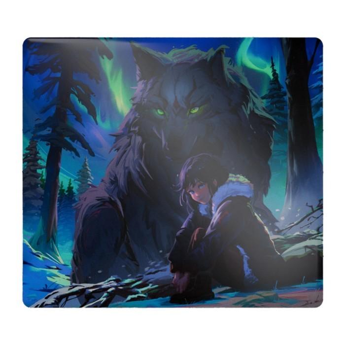 Tekkusai The Guardian Glass Gaming Mousepad Kaca (Speed) By GLSSWRKS Owner