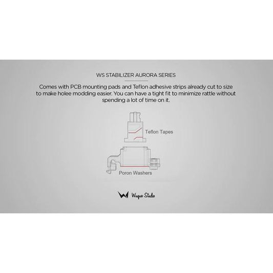 Wuque Studio WS Aurora 1.2mm mechanical keyboard Stabilizer