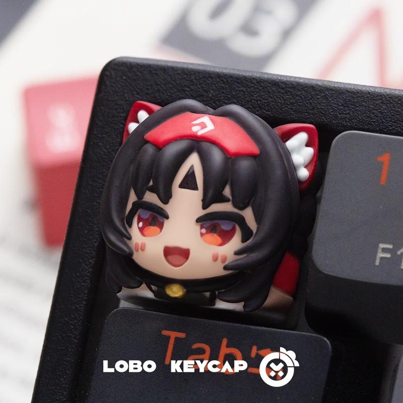 Lobo Nekomiya Zenless Zone Zero / ZZZ Theme Artisan Keycaps Resin Keycap