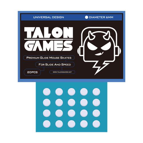 TALONGAMES White Dots Universal Mouse Feet / Mouse Skate PTFE for Cloth Mouse pad (Hybrid)