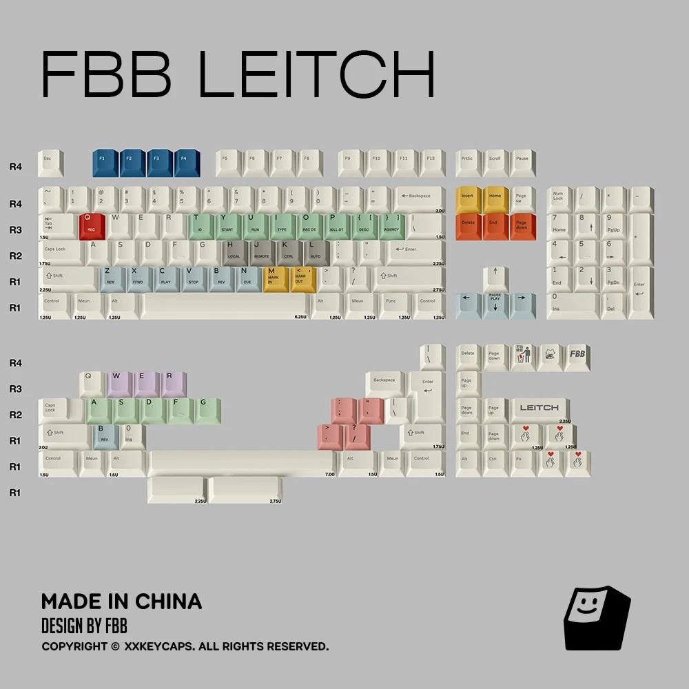 FBB Leitch Keycaps Cherry Profile Dye sub PBT Keycap 152-Keys