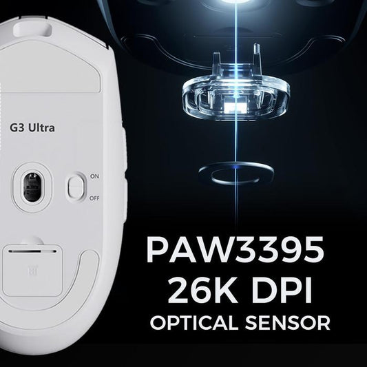 MCHOSE G3 Ultra 8K Wireless Ultra Light Weight Gaming Mouse G305 Shape