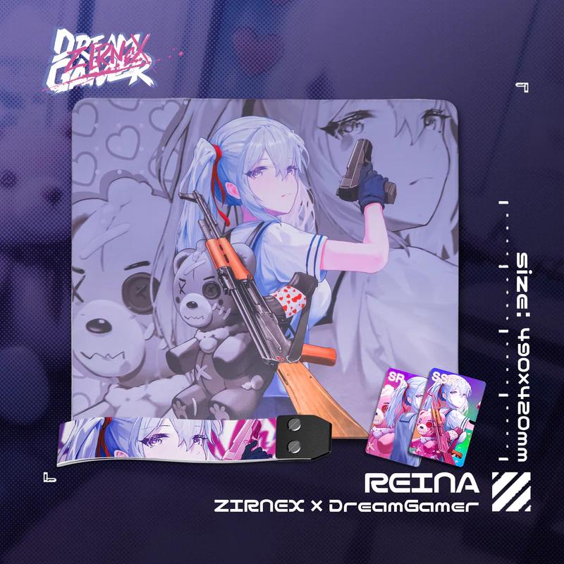 Zirnex x Dream Gamer Reina Poron Base Gaming Mousepad (Control)