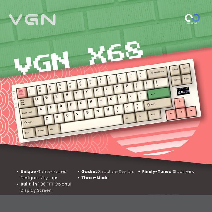 VGN x Subor X68 / X-68 Hotswap Gasket Wireless 65% Mechanical Keyboard