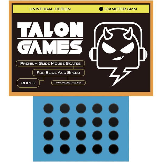 TALONGAMES Black Dots Universal Mouse Feet / Mouse Skate UPE for Cloth Mouse pad (Control)